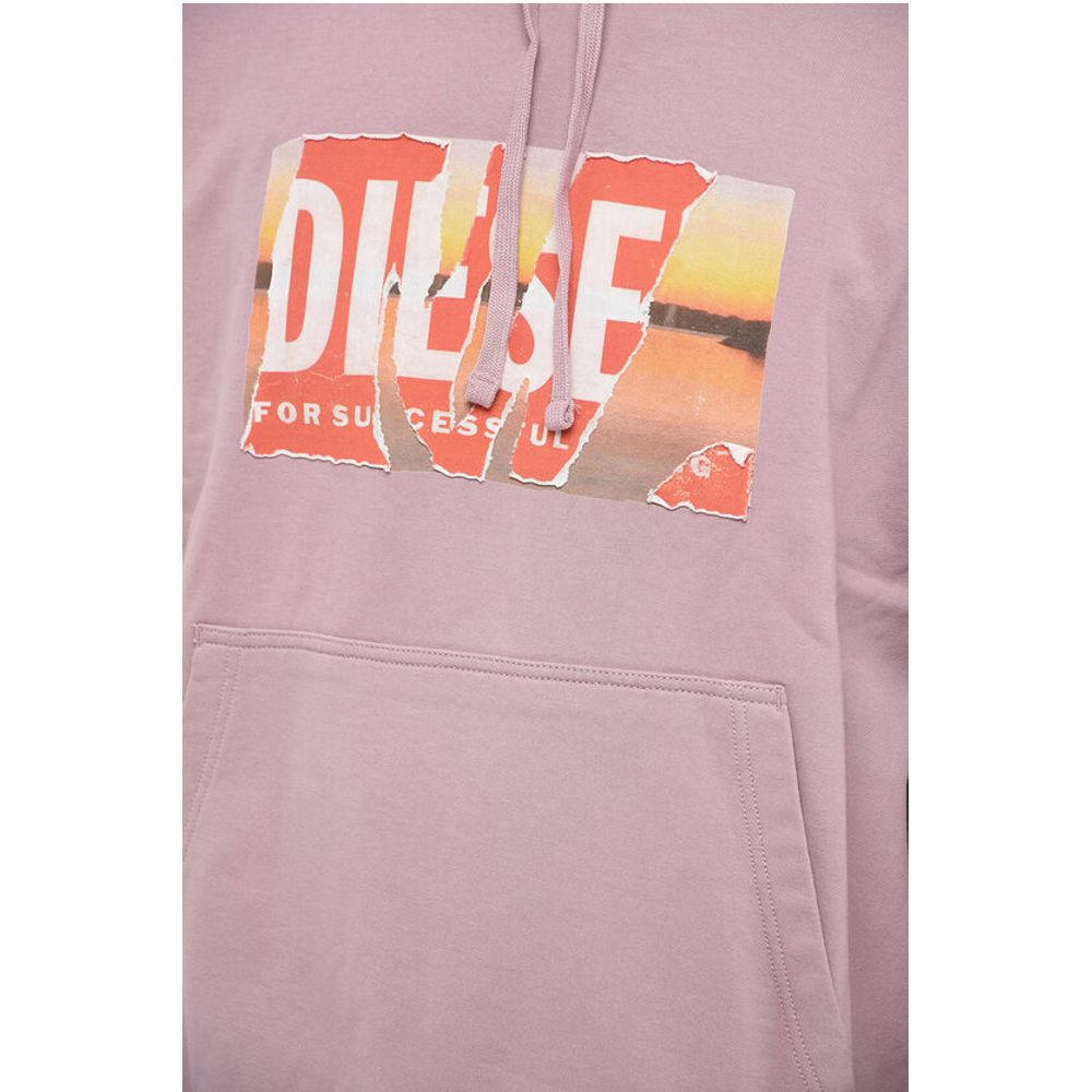 Diesel Distressed Effect Logo Print S-MACS-HOOD-POFF-L1 Hoodie