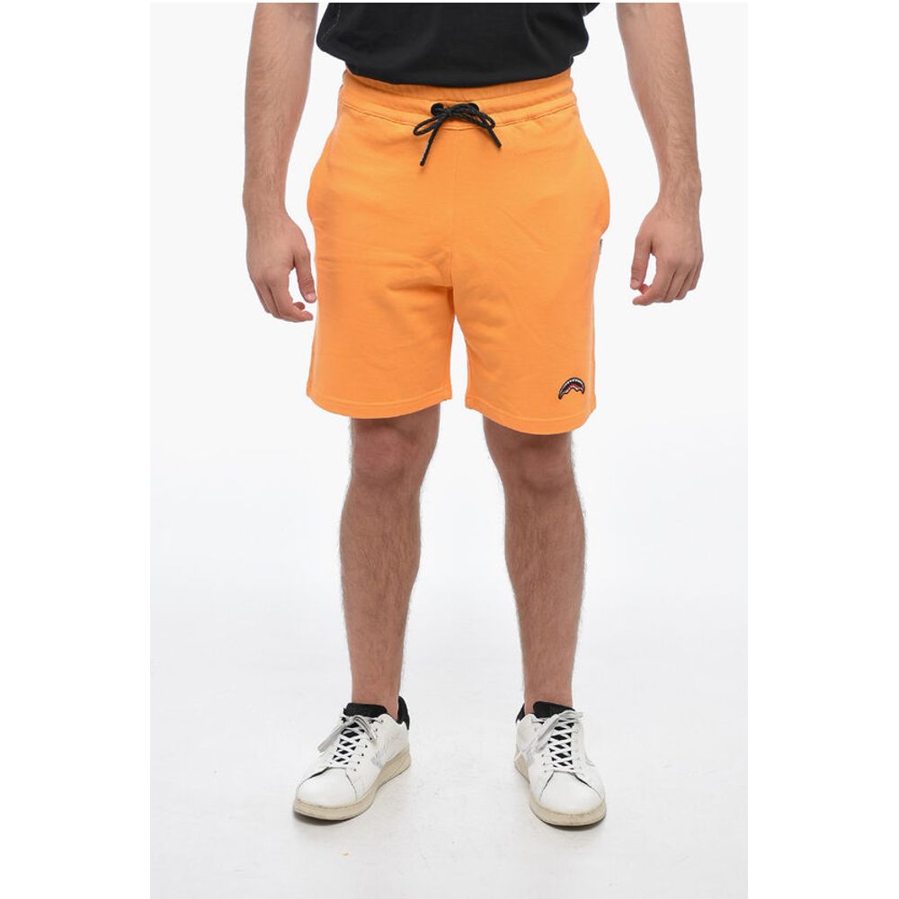 Sprayground Brushed Cotton Shorts with Embroidered Logo