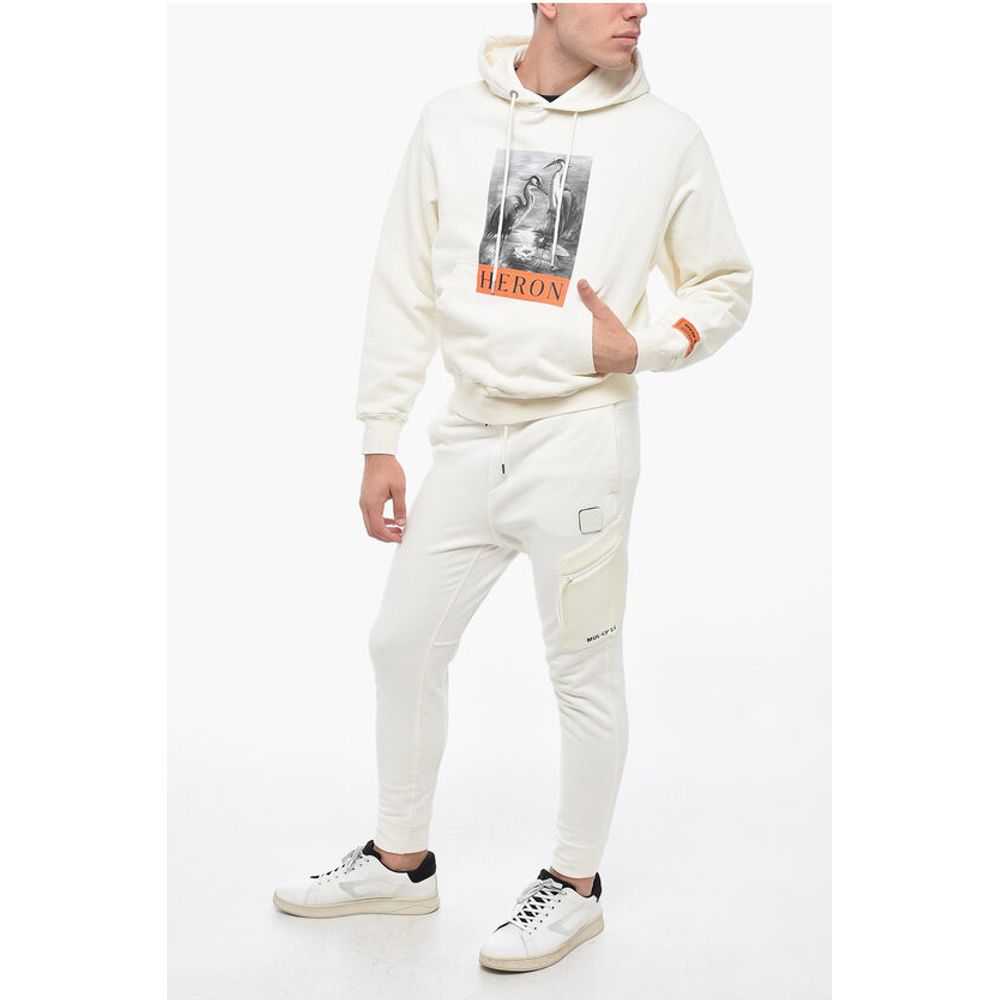 Heron Preston Brushed Cotton Printed Hoodie