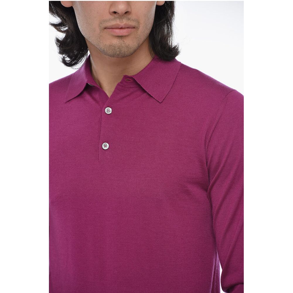 Corneliani Cashmere Blend Long Sleeved Polo