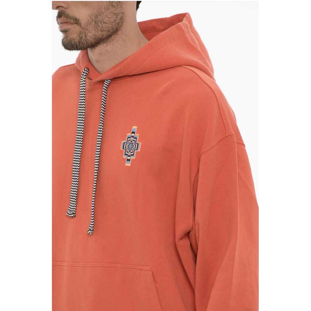 Marcelo Burlon Cotton OPTICAL CROSS Hoodie with Patch Pocket