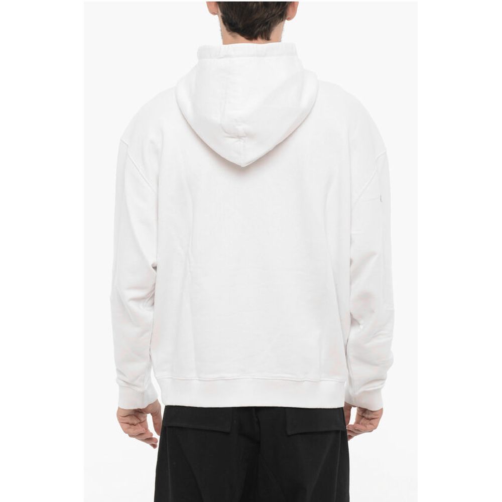 Marcelo Burlon Cotton OPTICAL CROSS Hoodie with Patch Pocket