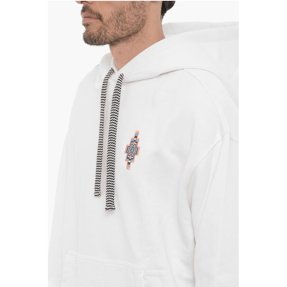 Marcelo Burlon Cotton OPTICAL CROSS Hoodie with Patch Pocket