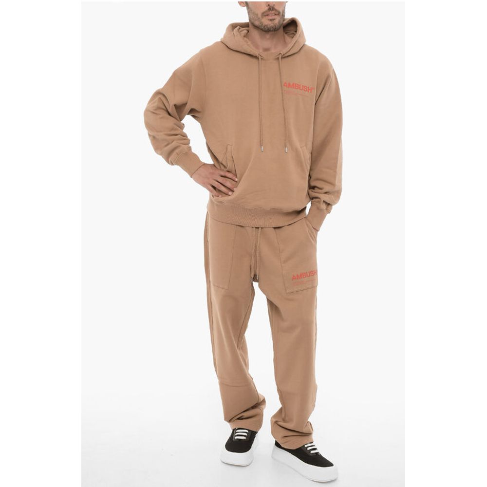 Ambush Fleeced Cotton Hoodie with Two pockets