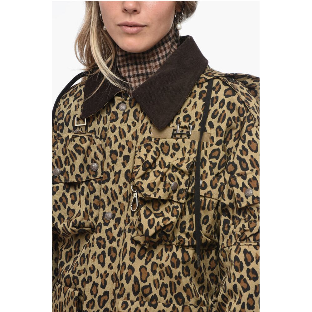 R13 Utility Jacket with Animalier Pattern