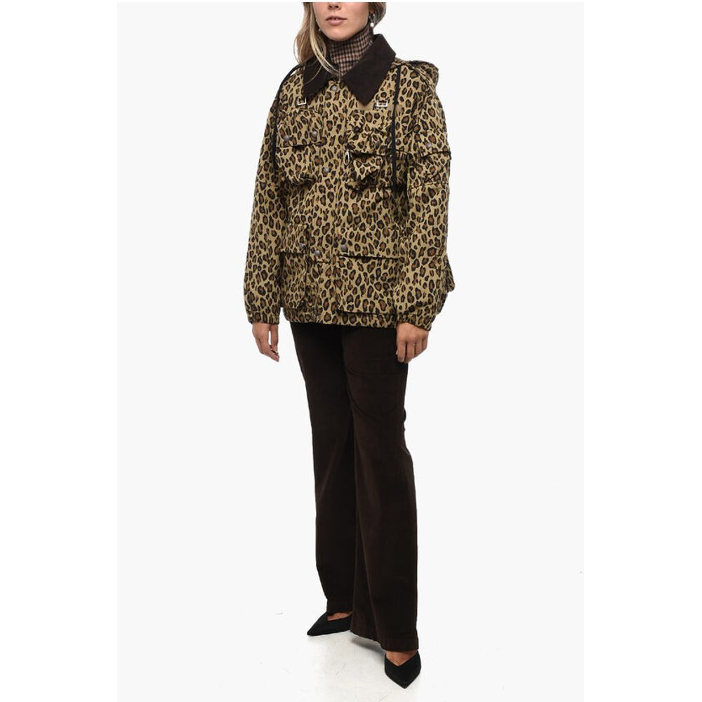 R13 Utility Jacket with Animalier Pattern