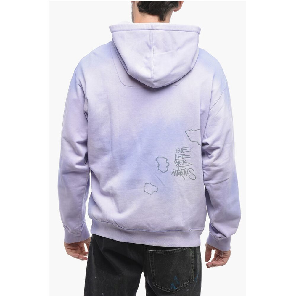 Objects IV Life Printed Faded Effect Hoodie