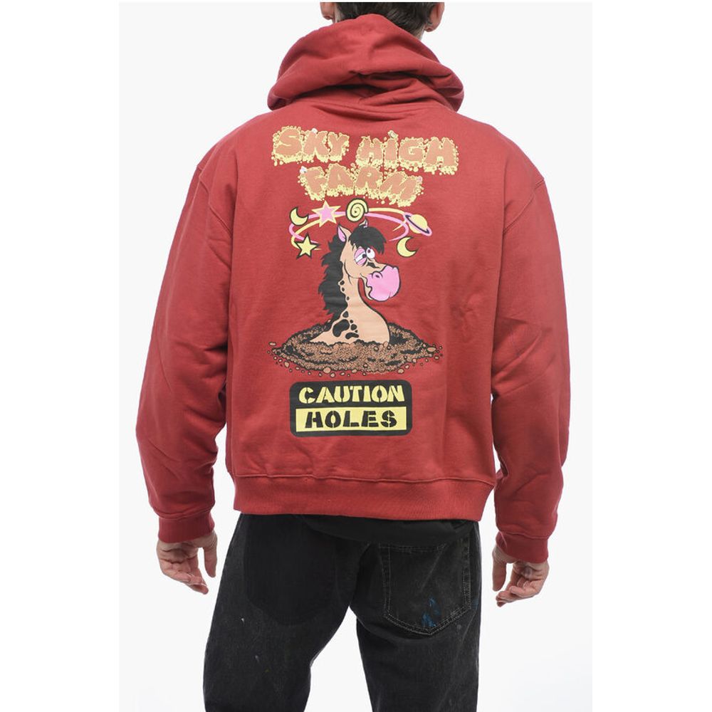 Sky High Farm Solid Color Hoodie Zipped Closure