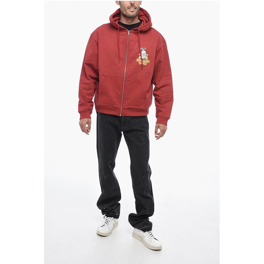 Sky High Farm Solid Color Hoodie Zipped Closure