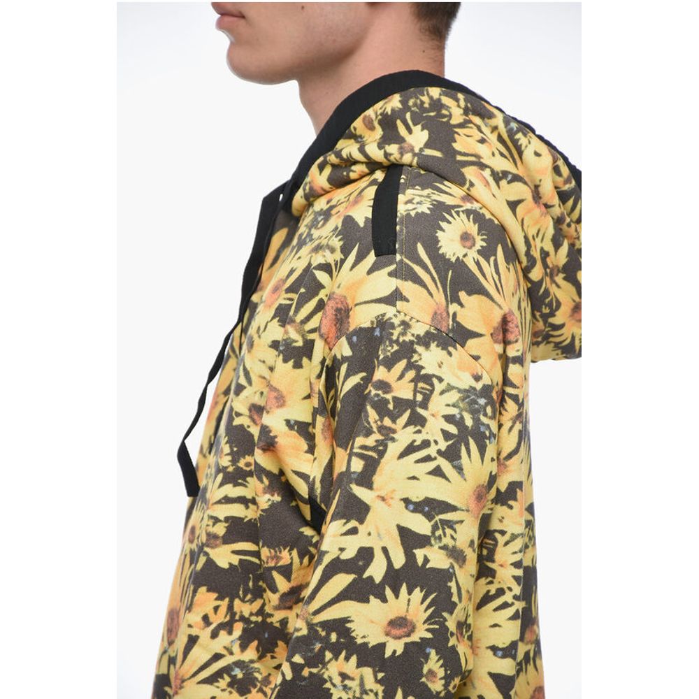 Jil Sander Brushed Cotton FLOWER FIELD Hoodie
