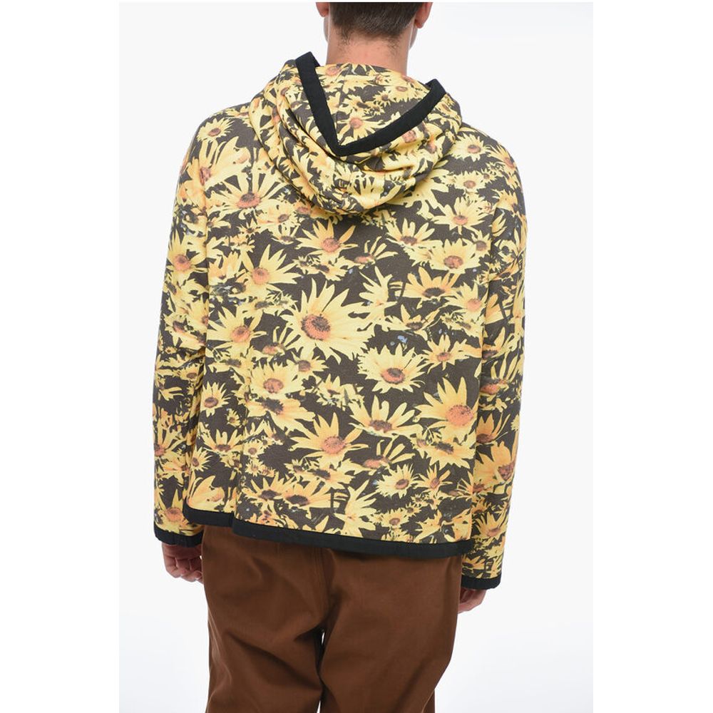 Jil Sander Brushed Cotton FLOWER FIELD Hoodie