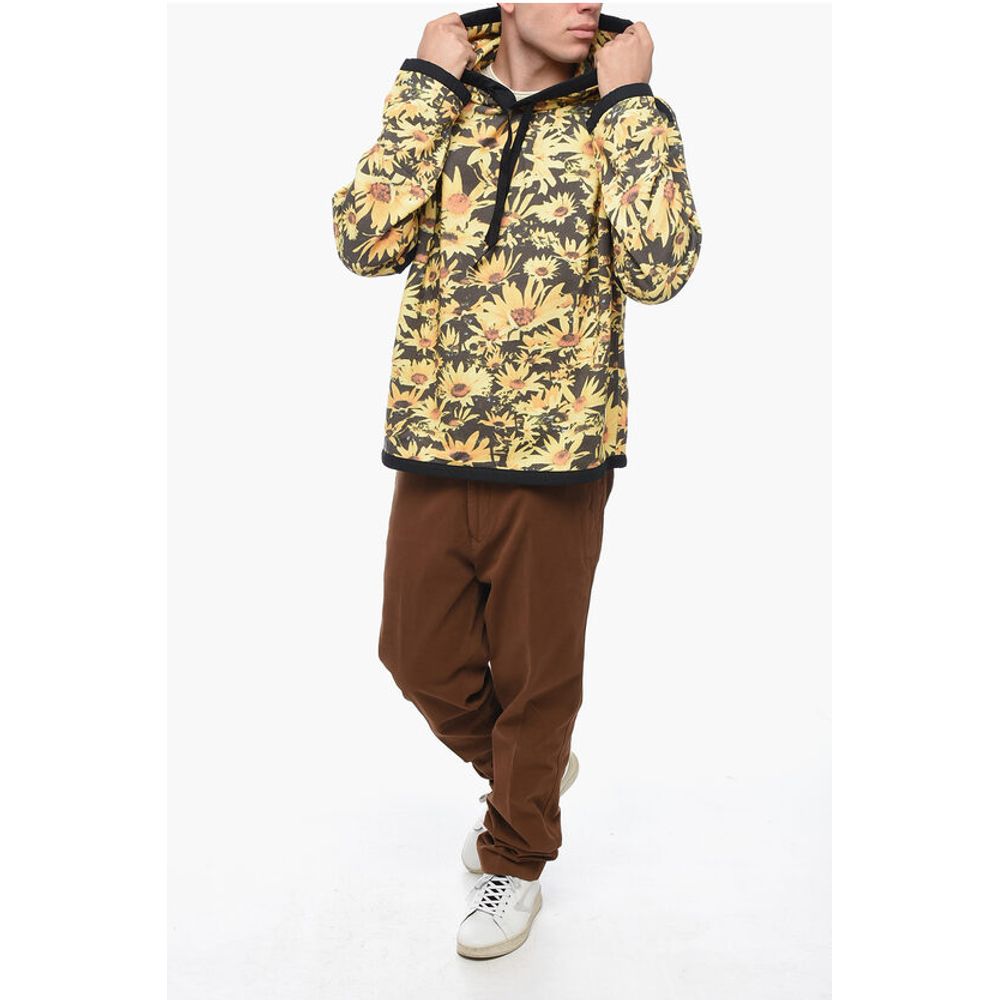 Jil Sander Brushed Cotton FLOWER FIELD Hoodie