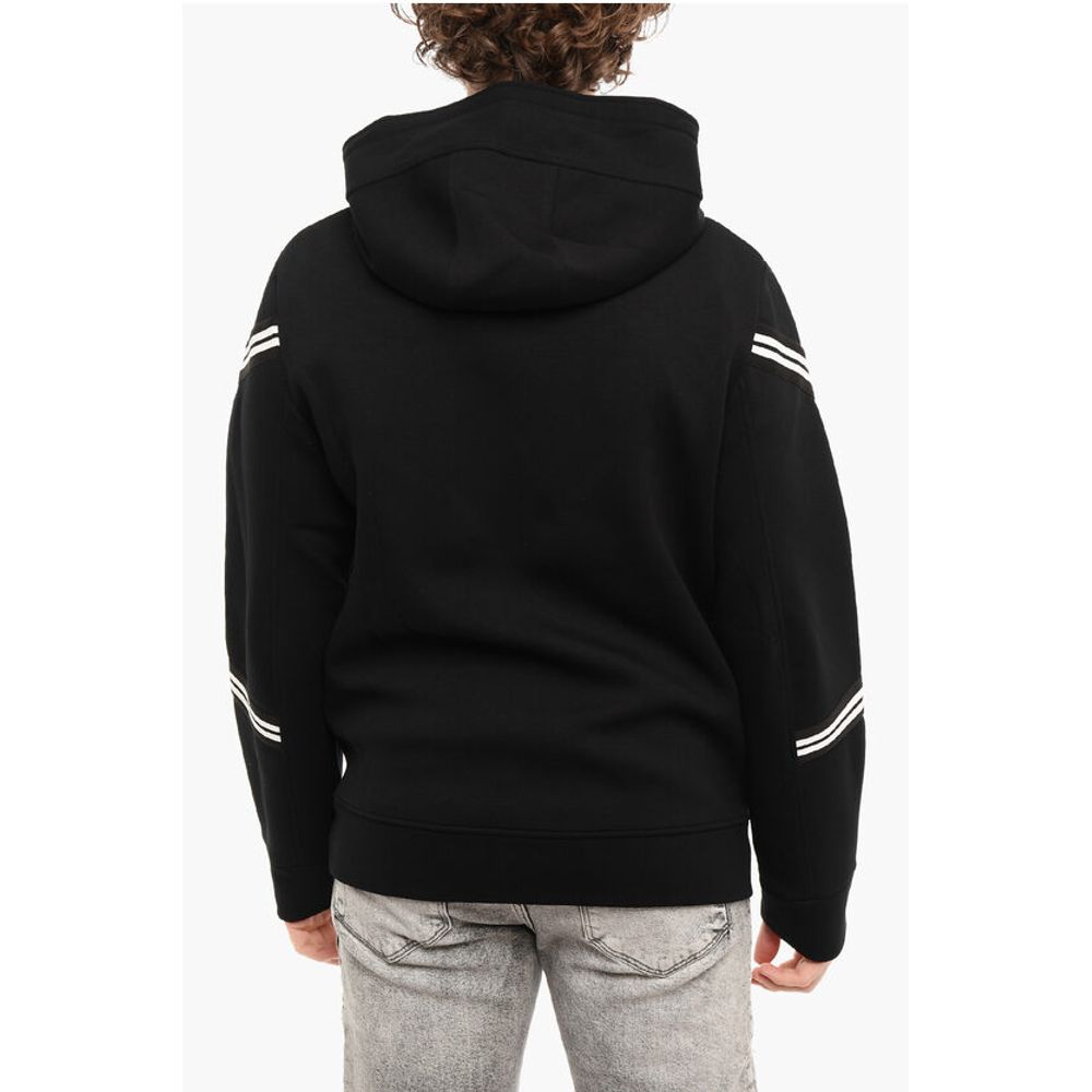 Neil Barrett Neoprene Slim Fit Sweatshirt with Zip Closure