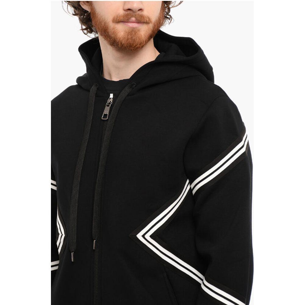 Neil Barrett Neoprene Slim Fit Sweatshirt with Zip Closure