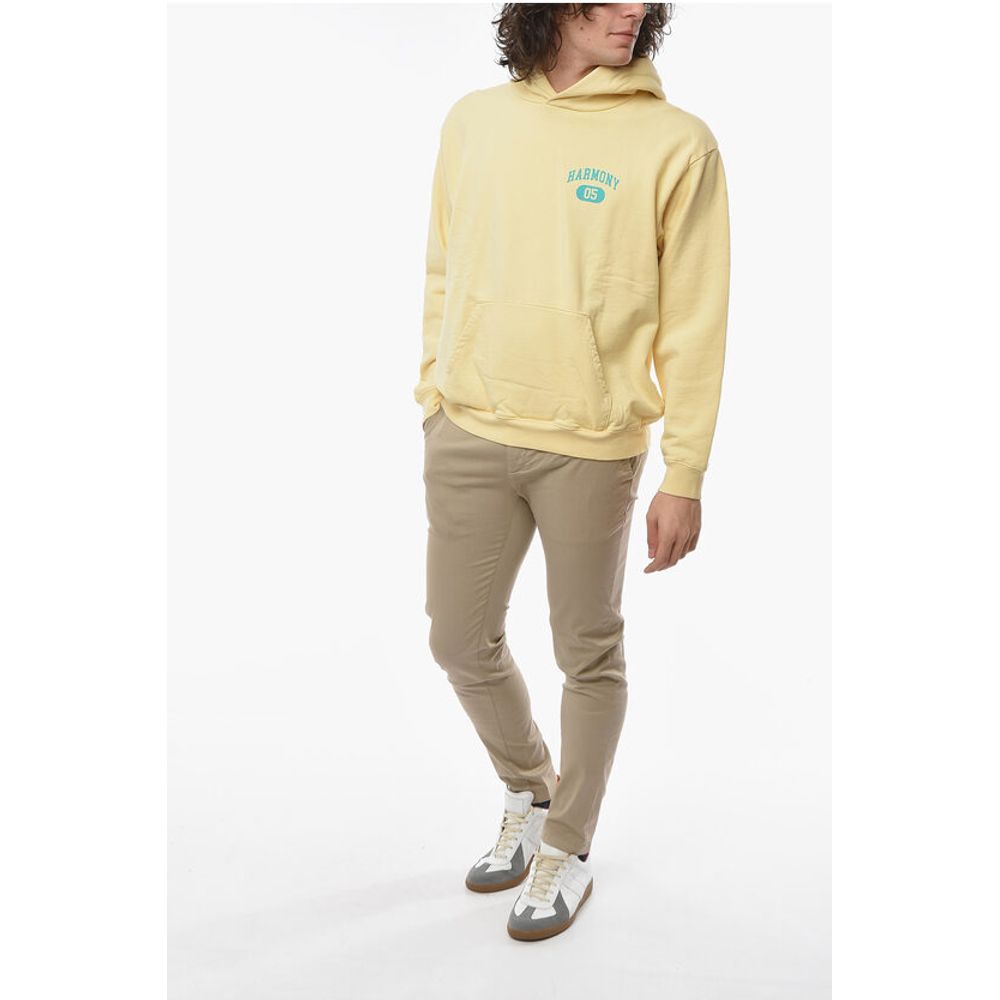 Harmony Logo Printed Brushed Cotton Hoodie