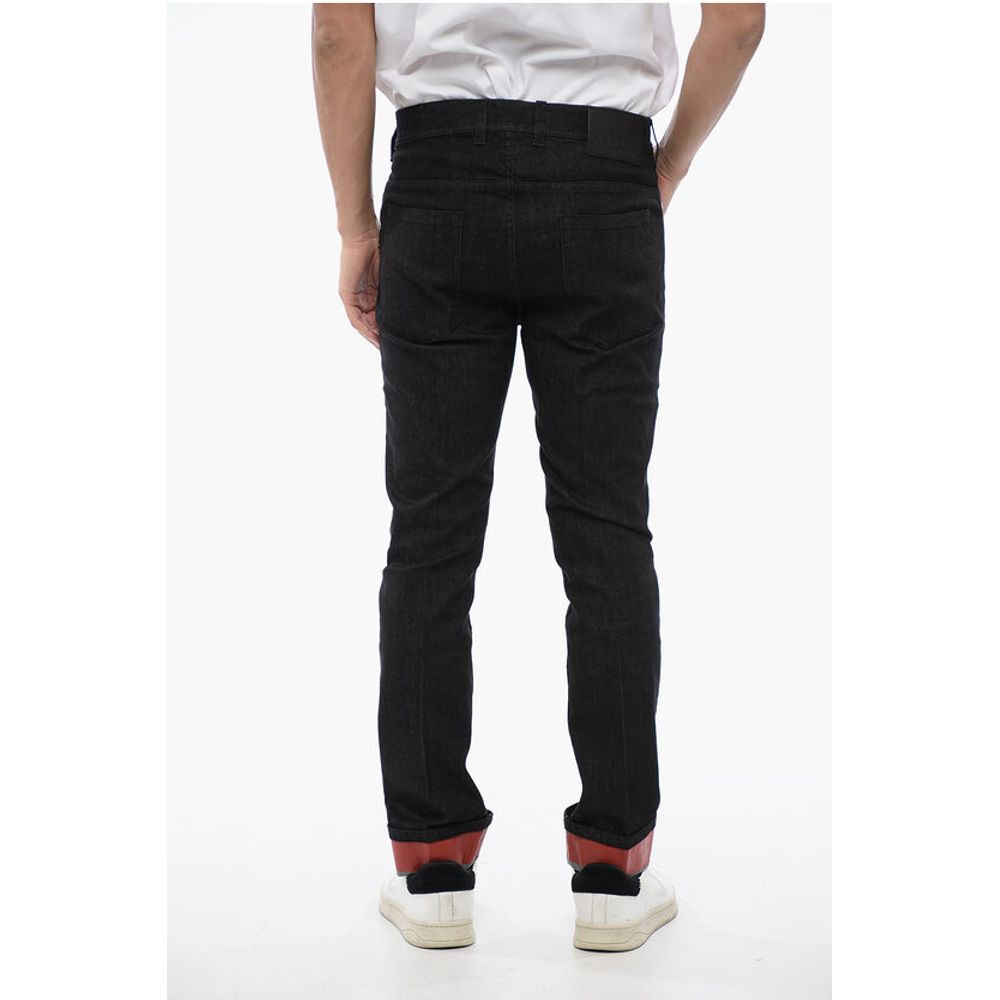 Neil Barrett Skinny Fit Denims with Coated Cotton Cuffs 15cm