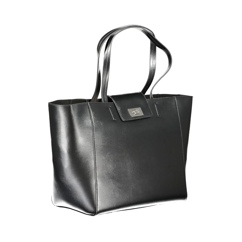 Calvin Klein Črna poliestrska torbica