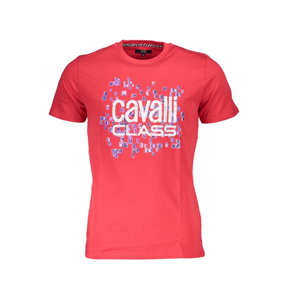 Cavalli Class Rdeča bombažna moška majica