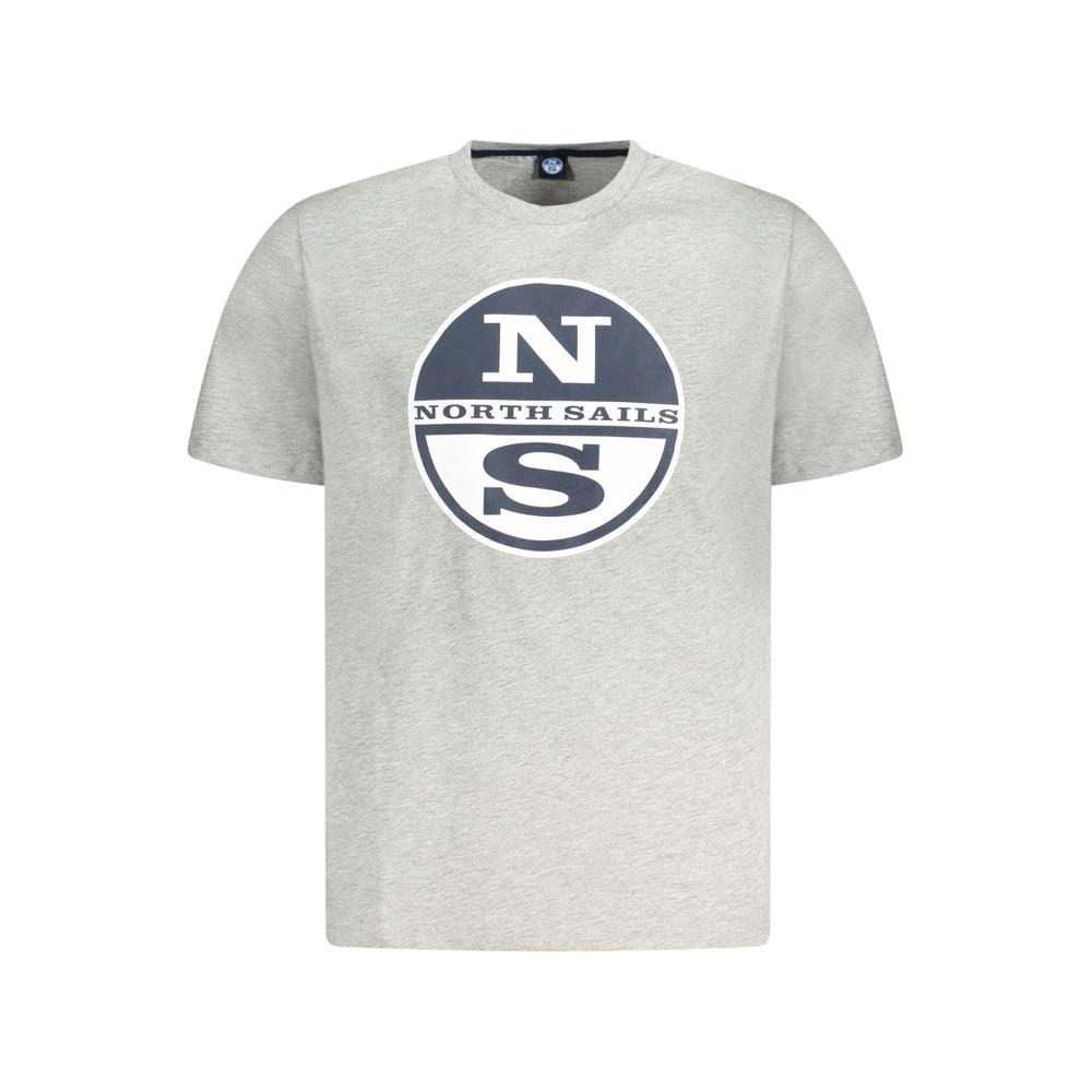 North Sails Brown Cotton Men T-Shirt