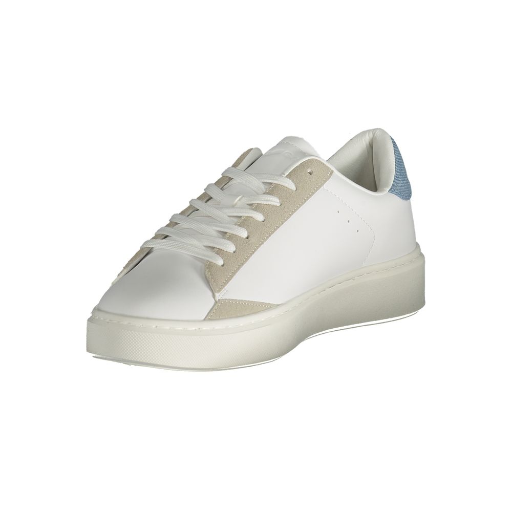 Gas White Polyester Men Sneaker