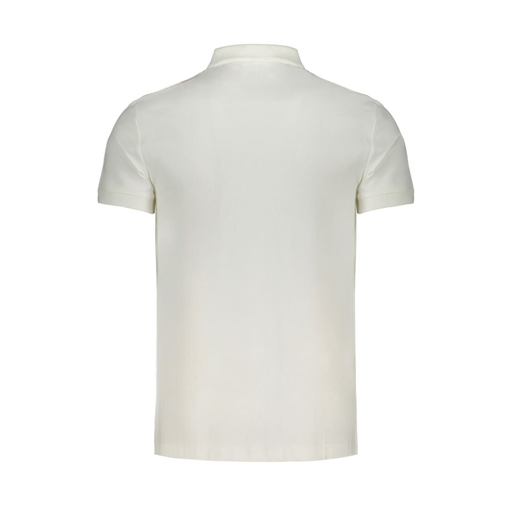 Calvin Klein Bela bombažna polo majica