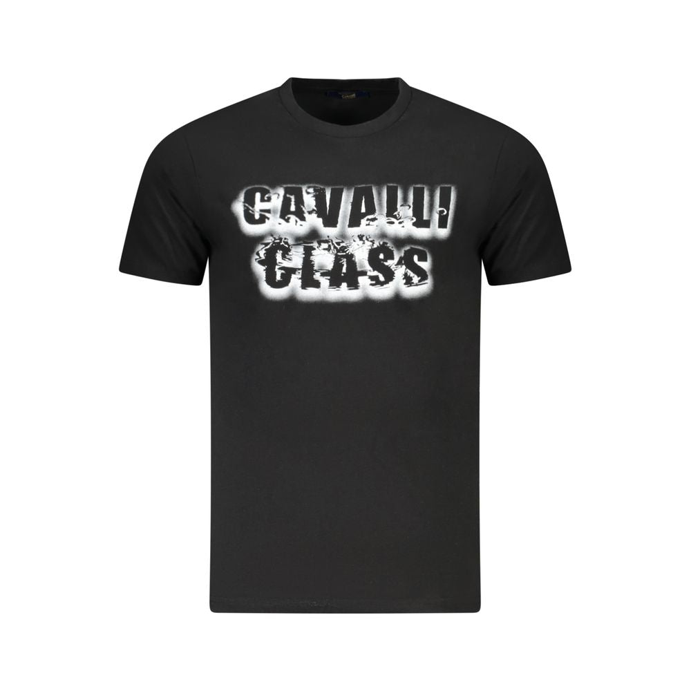 Cavalli Class Black Cotton Moška majica