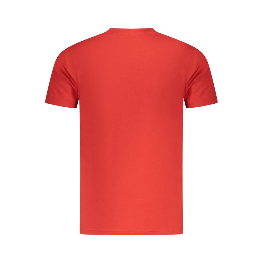 Cavalli Class Red Cotton Men T-Shirt