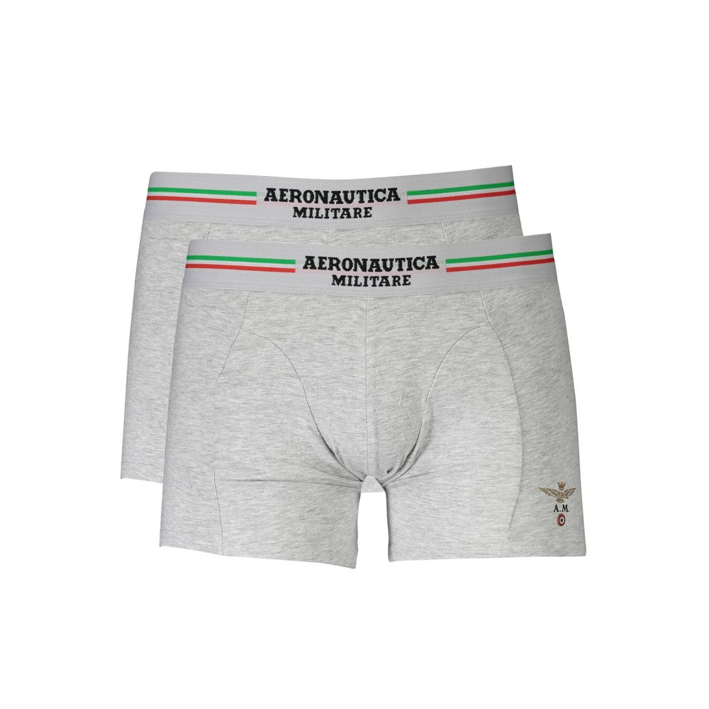 Aeronautica Militare Brown bombaž moški Boxer Short