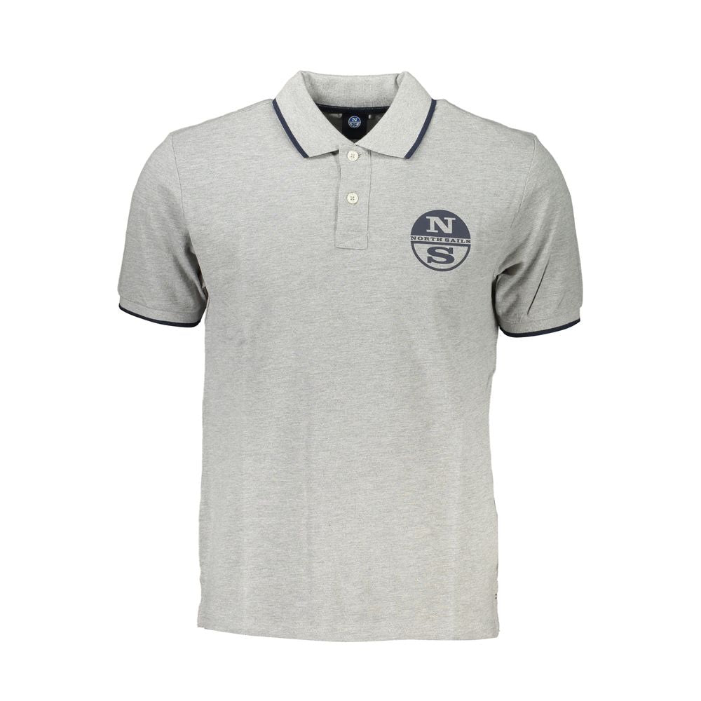 North Sails Brown Cotton Men Polo Shirt