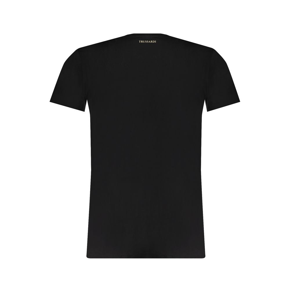 Trussardi Črna bombažna majica