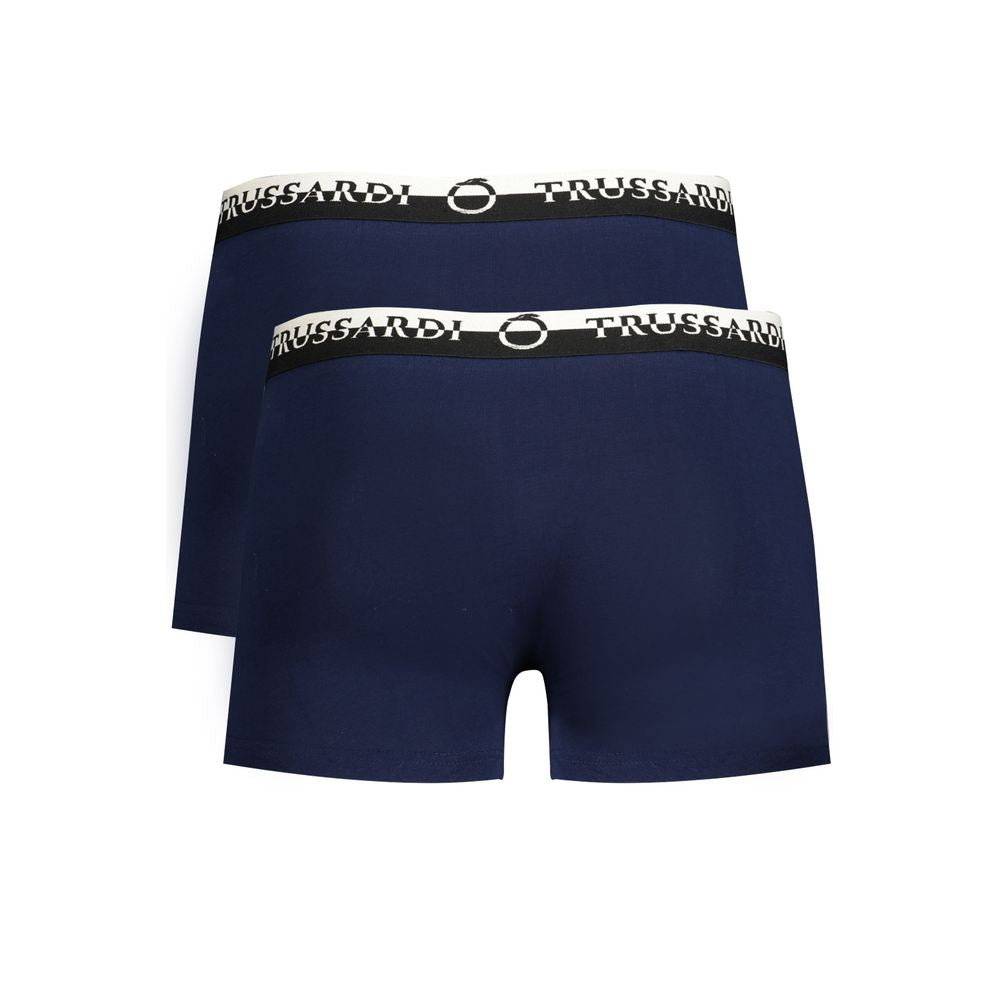 Trussardi Modro bombažno spodnje perilo