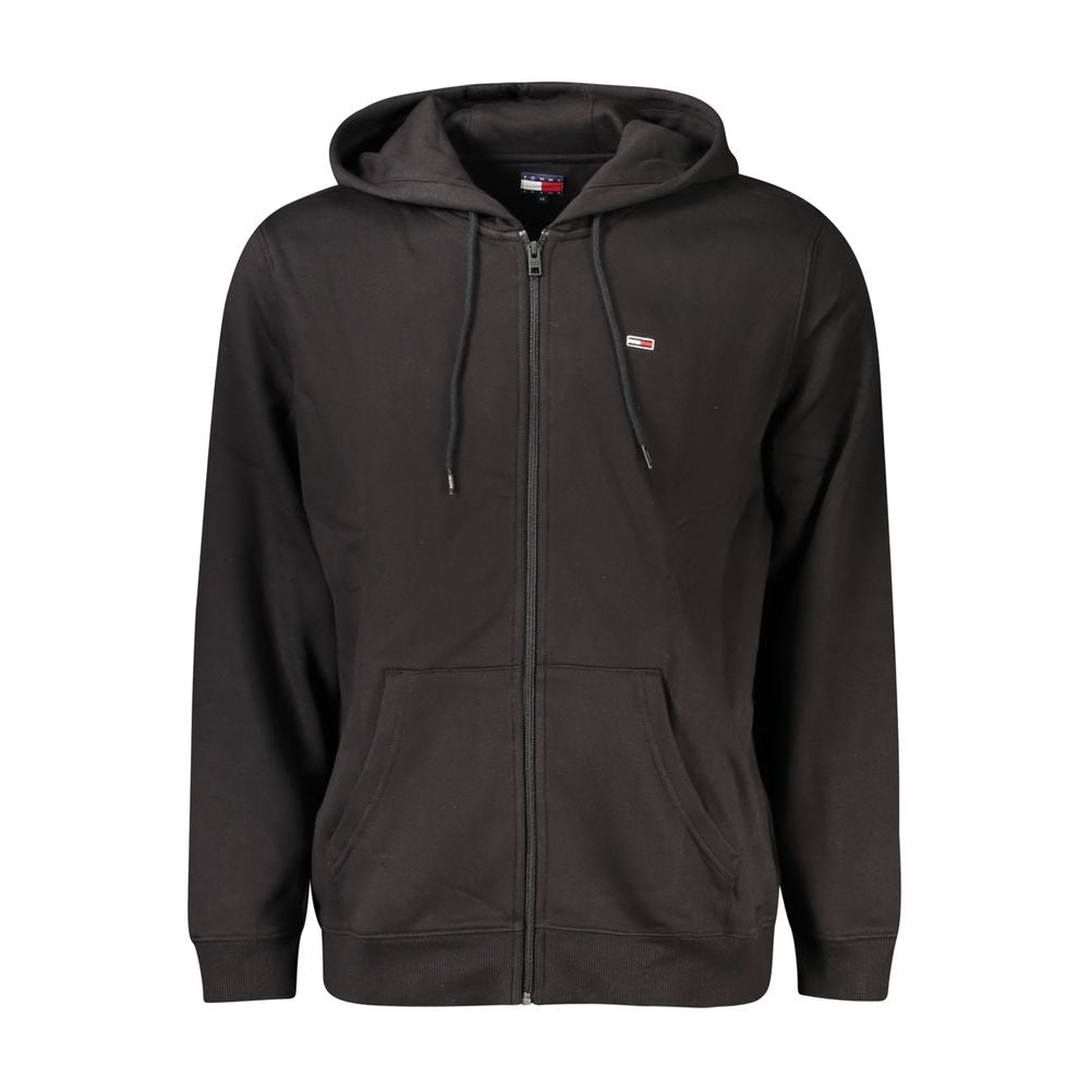 Tommy Hilfiger Moški pulover iz črnega bombaža