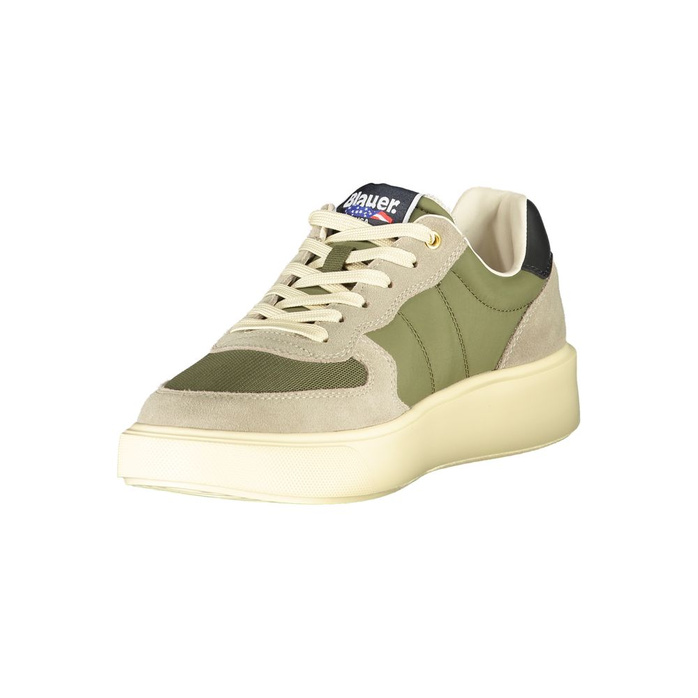 Blauer Zelena usnje moški Sneaker