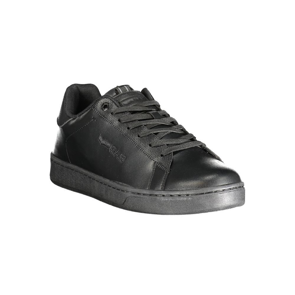 Gas Black Polyester Men Sneaker