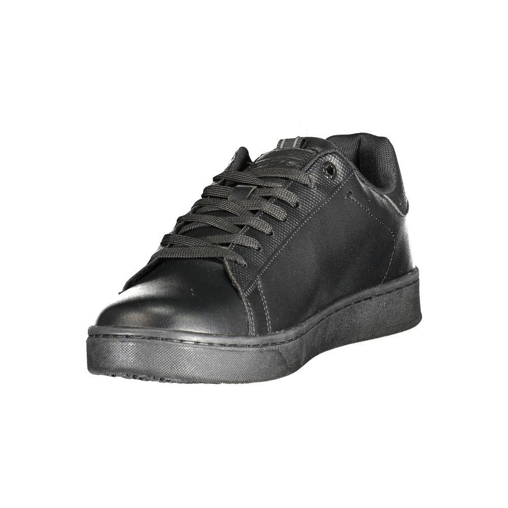 Gas Black Polyester Men Sneaker