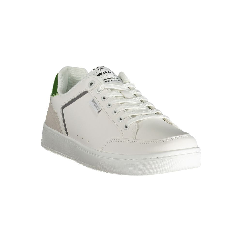 Gas White Polyester Men Sneaker