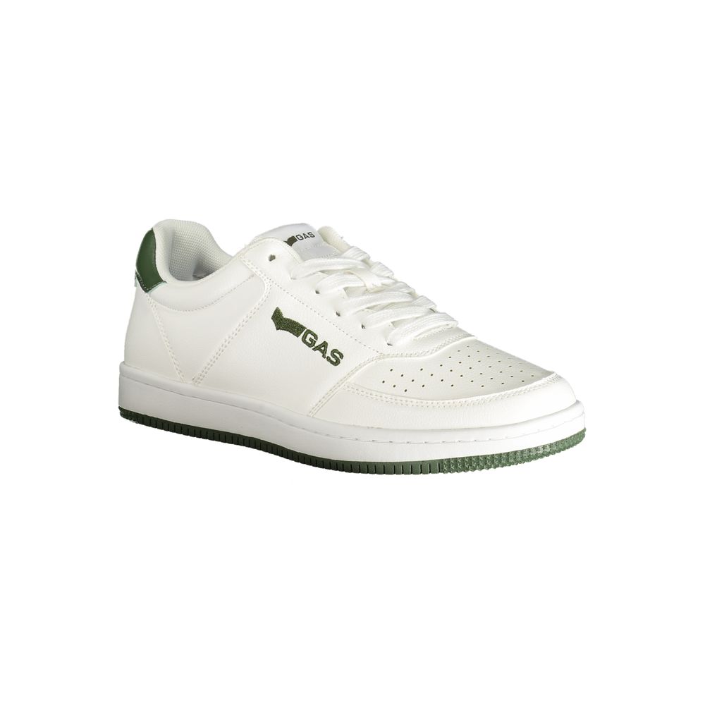 Gas White Polyester Men Sneaker