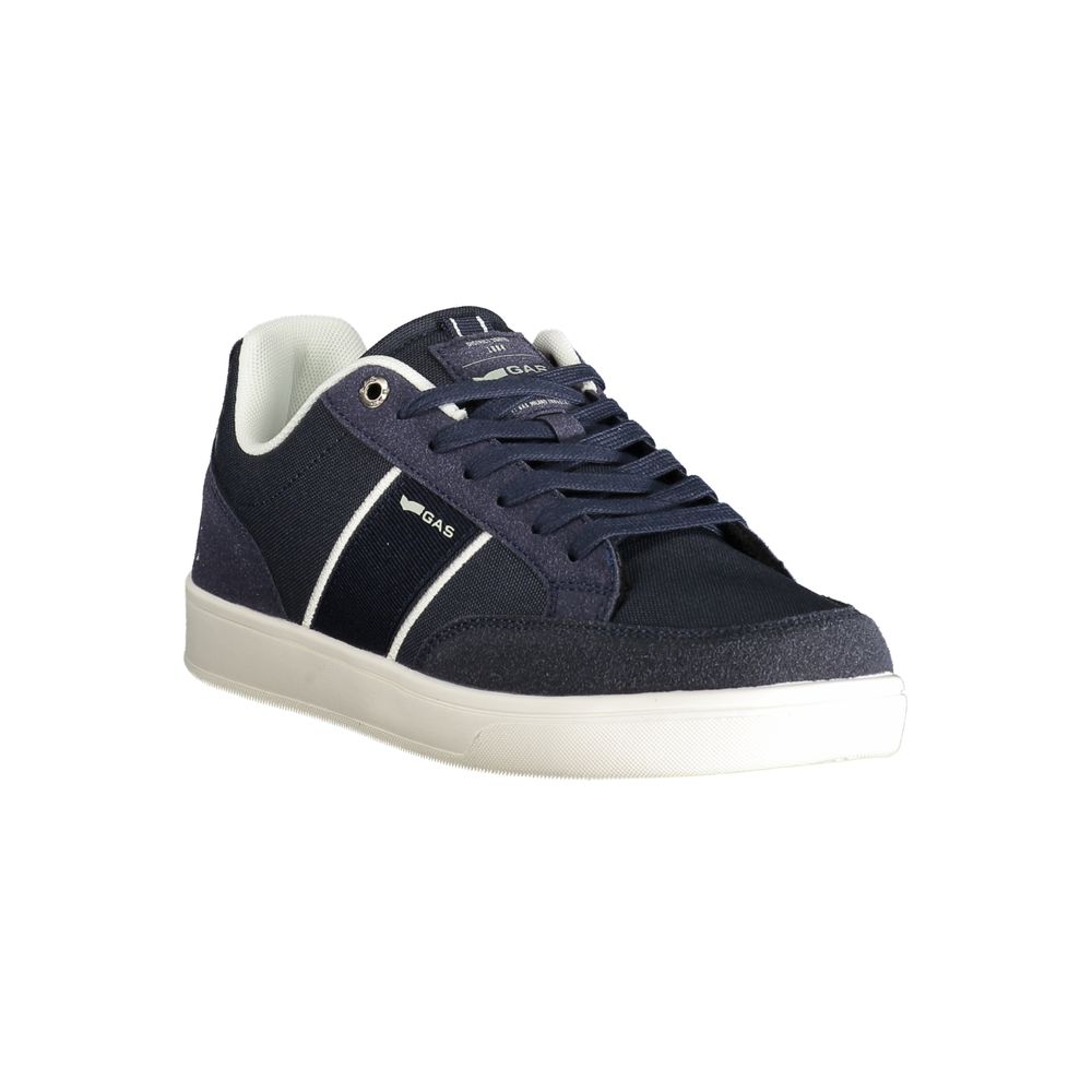 Gas Blue Polyester Men Sneaker