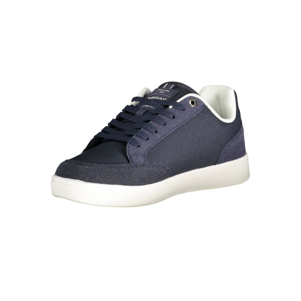 Gas Blue Polyester Men Sneaker