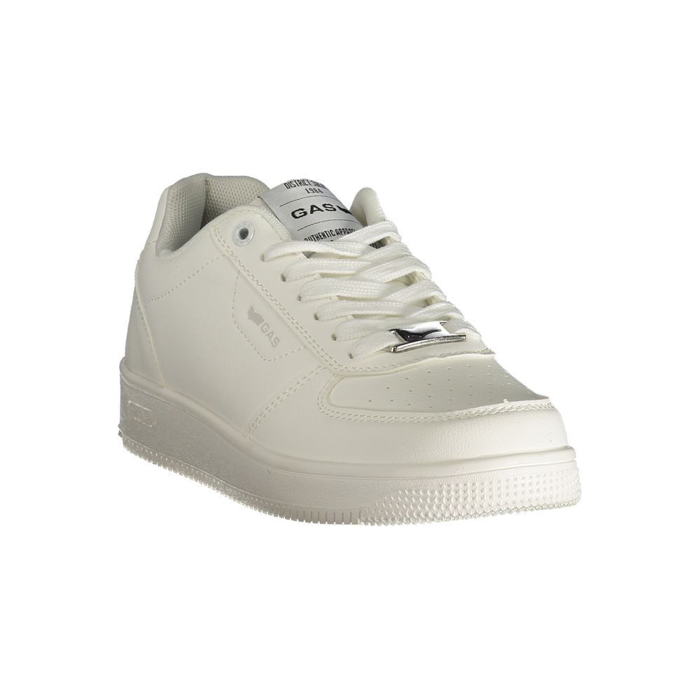 Gas White Polyester Women Sneaker