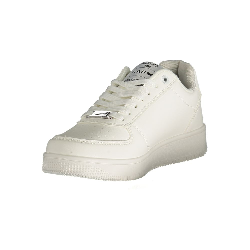 Gas White Polyester Women Sneaker