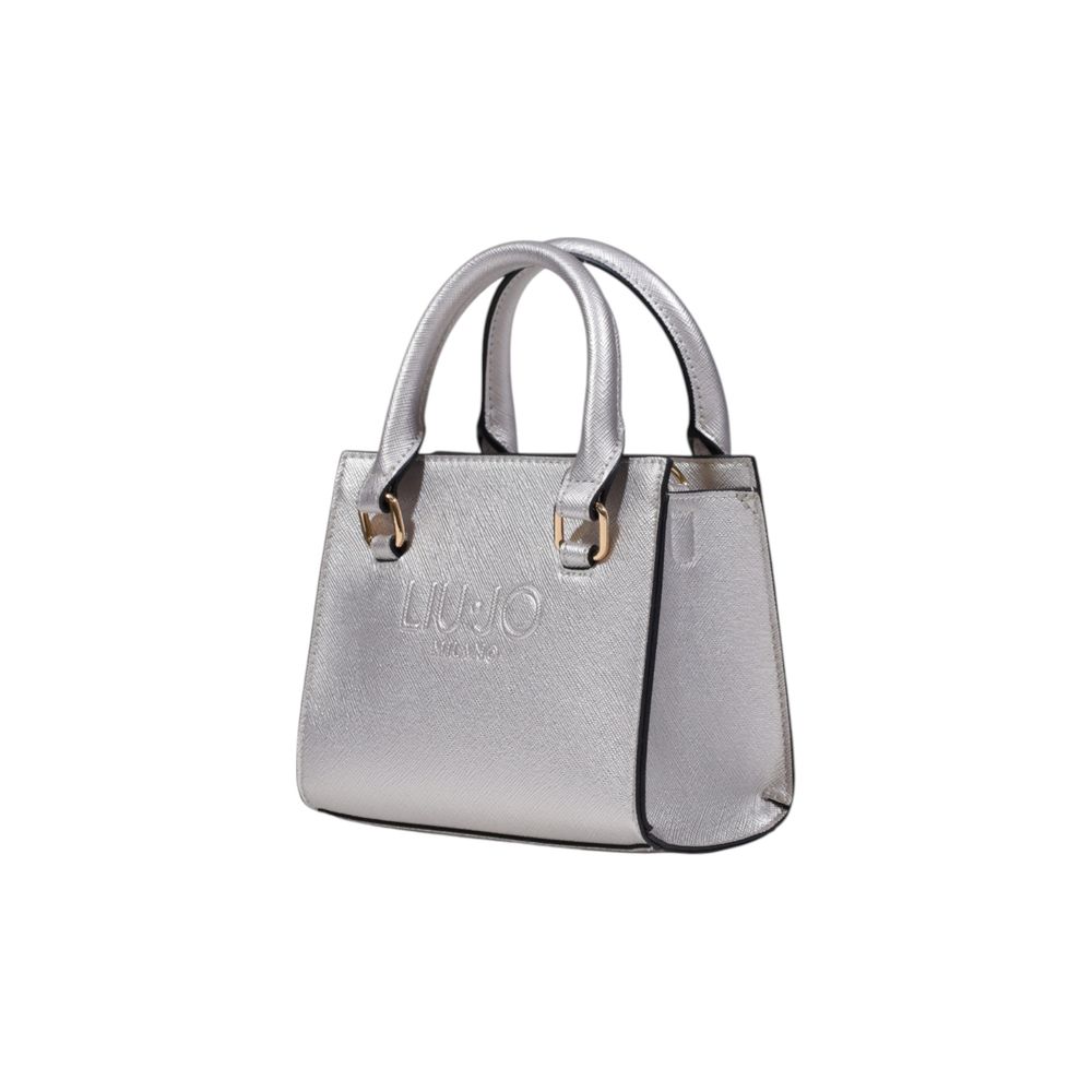 Liu Jo Silver Polyethylene Handbag