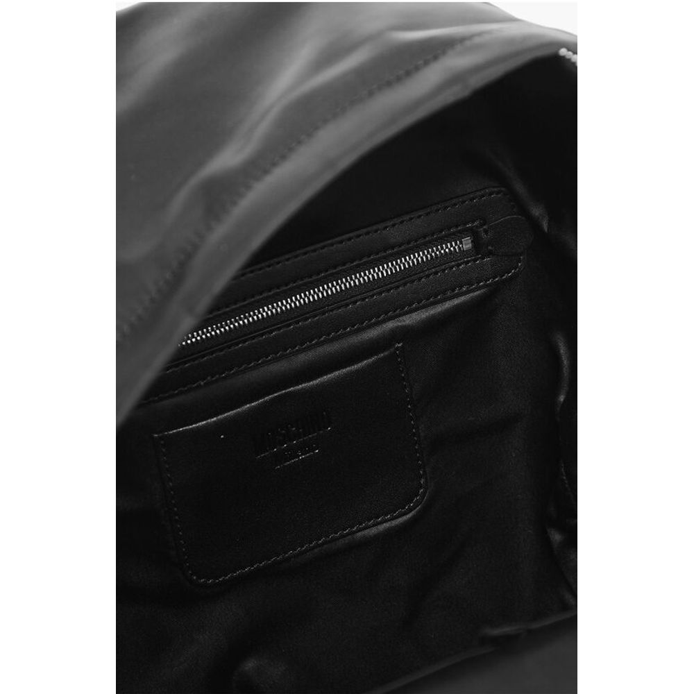 Moschino Nylon Backpack with Logoed Outer Pocket