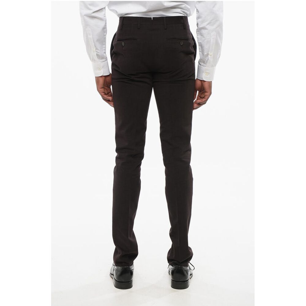 Corneliani Twill Cotton Chinos Pants with Belt Loops