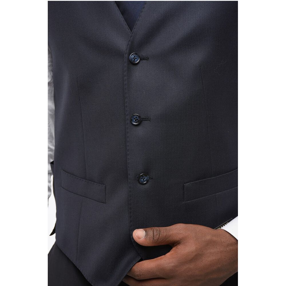 Corneliani Blended Silk vest with Slit Pocket