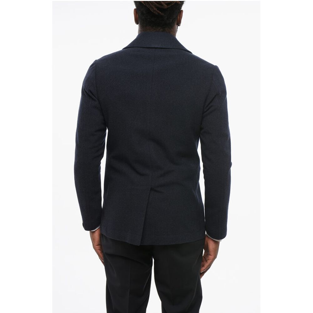 Corneliani Woven Wool Unlined Pea-Coat Jacket