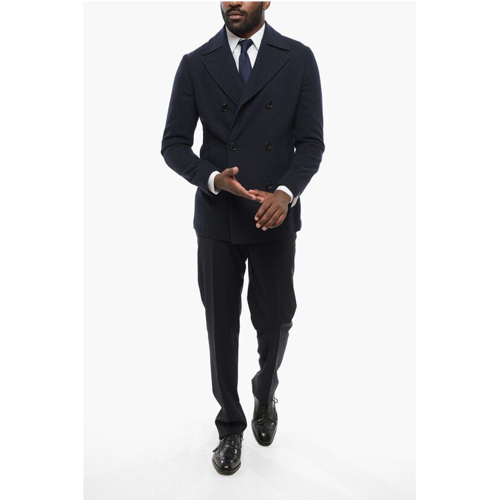 Corneliani Woven Wool Unlined Pea-Coat Jacket