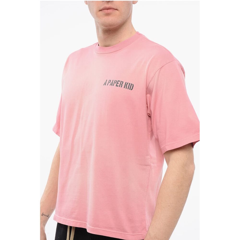 A Paper Kid Back Printed Box-Fit T-Shirt