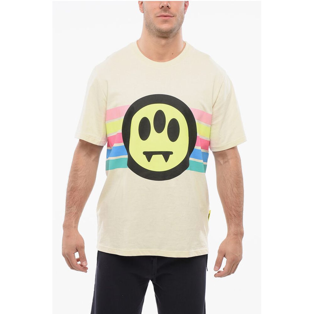 Barrow Crew Neck Printed Cotton T-Shirt