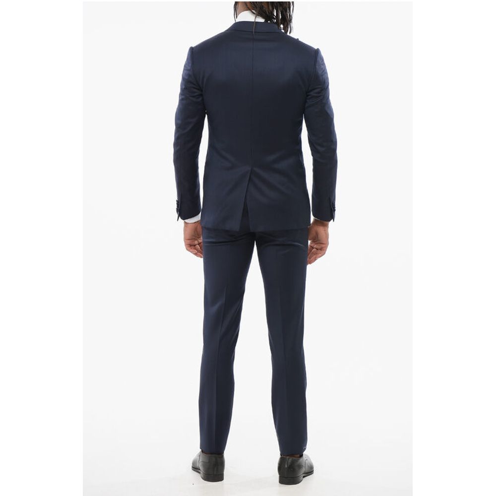 Corneliani Wool CERIMONIA ACADEMY 3-Piece Suit with Contrasting Vest